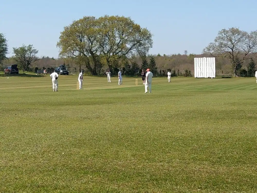 Hawkinge Cricket Club team on pitch