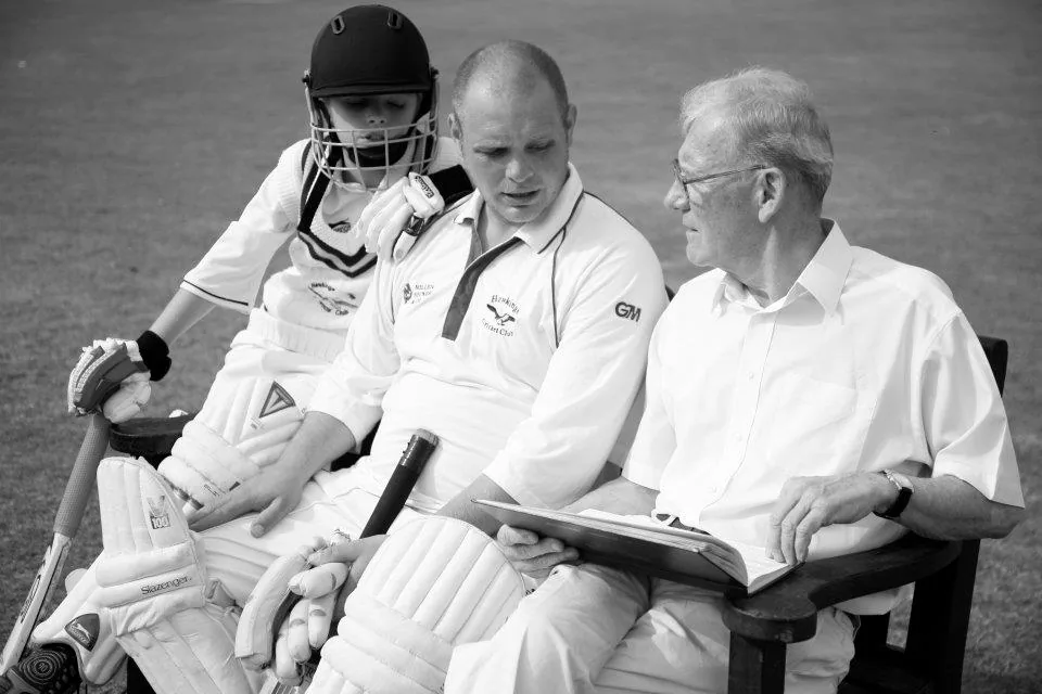 Hawkinge Cricket Club — juniors and seniors playing together