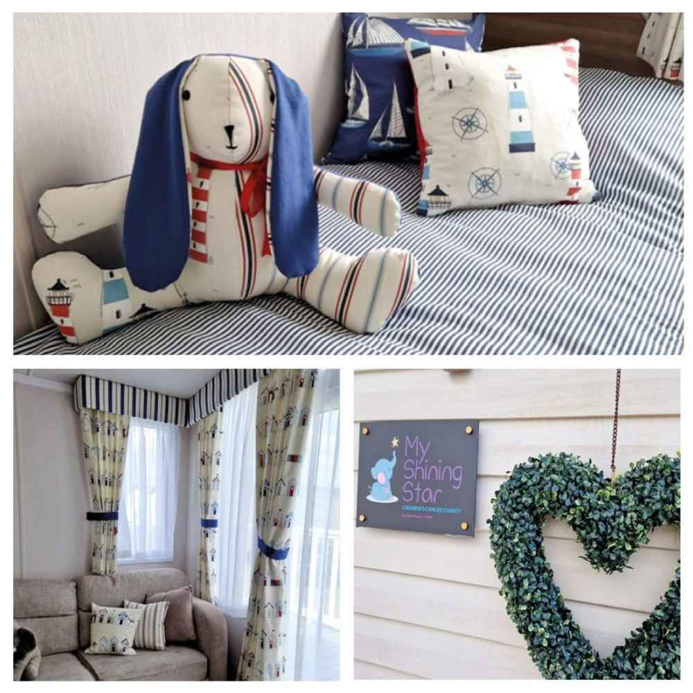 Close-up of interior in the My Shining Star caravan