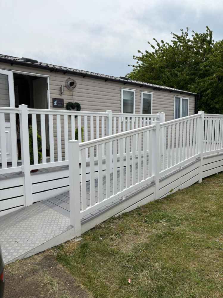 Accessible entrance to the My Shining Star caravan