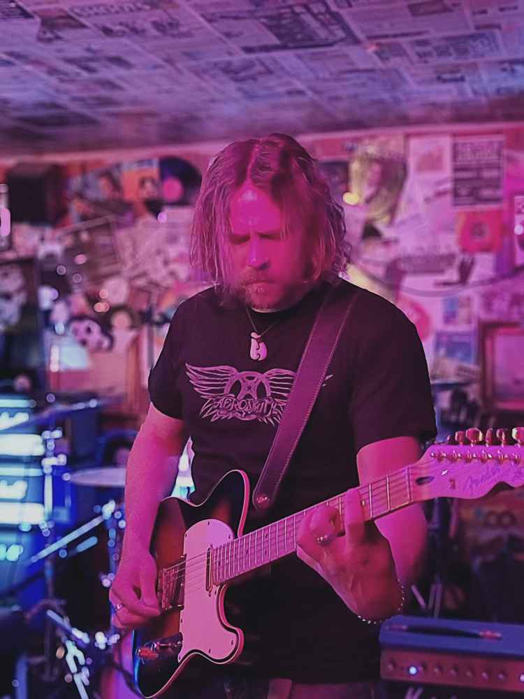 Guitarist on stage at The Ship